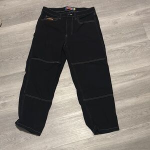 Black jeans with Contrast Stitching